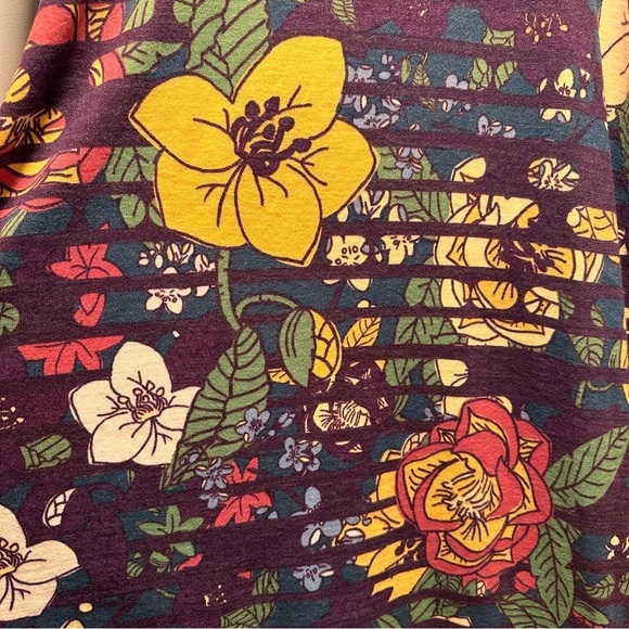 LulaRoe Sarah Long Sleeve Ankle Cardigan Cozy Slightly Thick Floral Boho M 10-12 - Picture 8 of 16